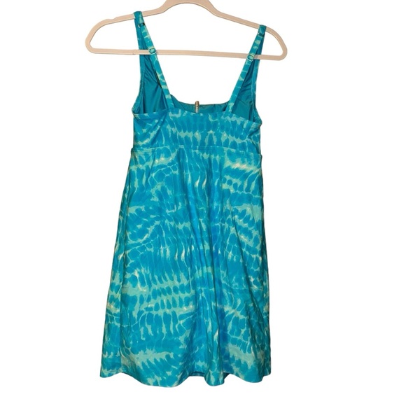 Lands end  Tummy Control Square Neck Swim Dress One Piece Swimsuit with Shorts 4 - Picture 2 of 4